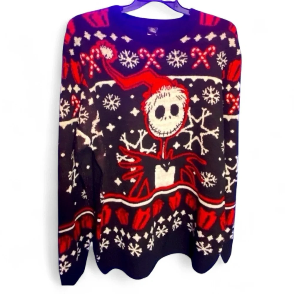 TIM BURTON’S THE NIGHTMARE BEFORE CHRISTMAS Ugly Christmas Sweater. NWT